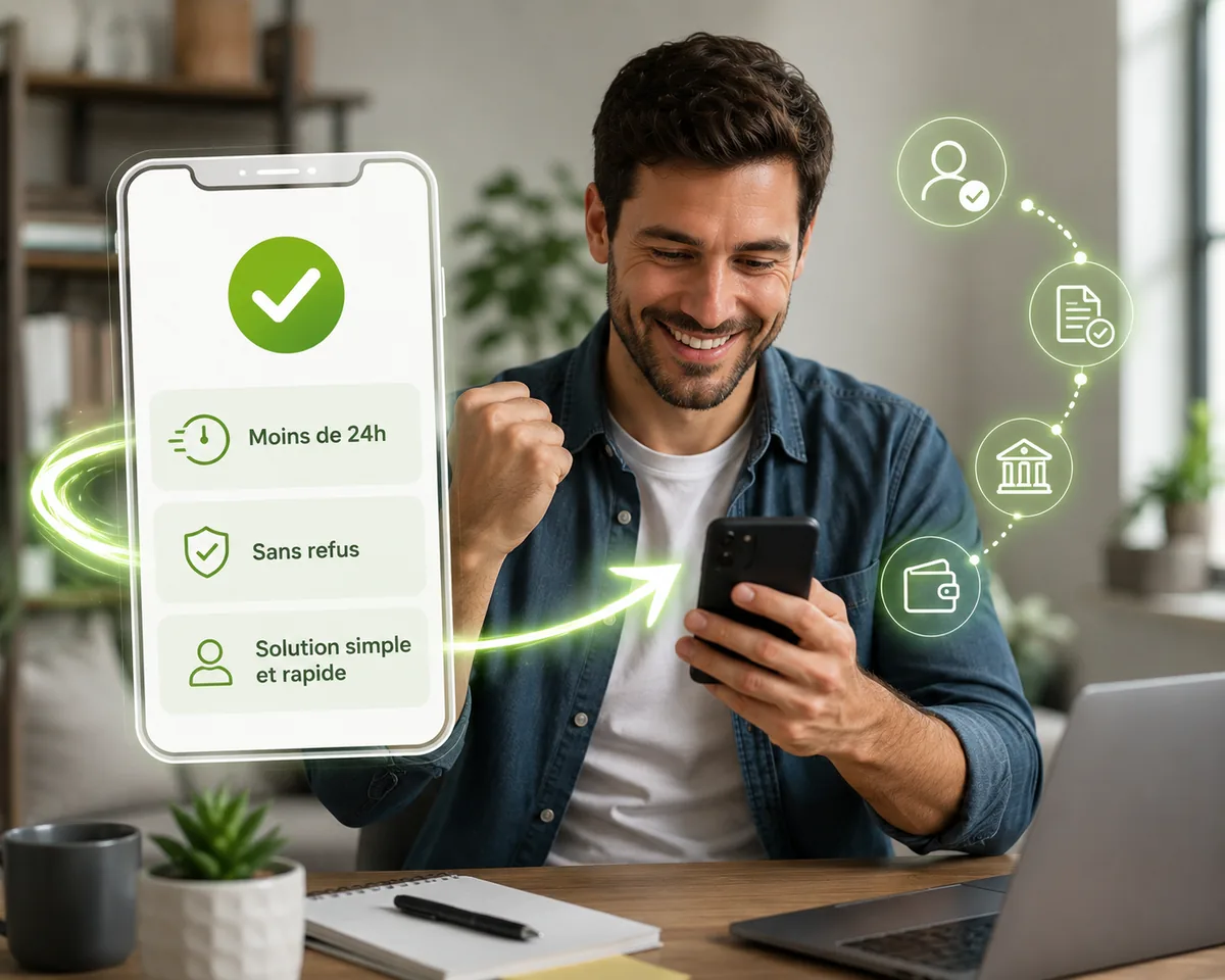 Fonds reçus dans le compte après approbation
